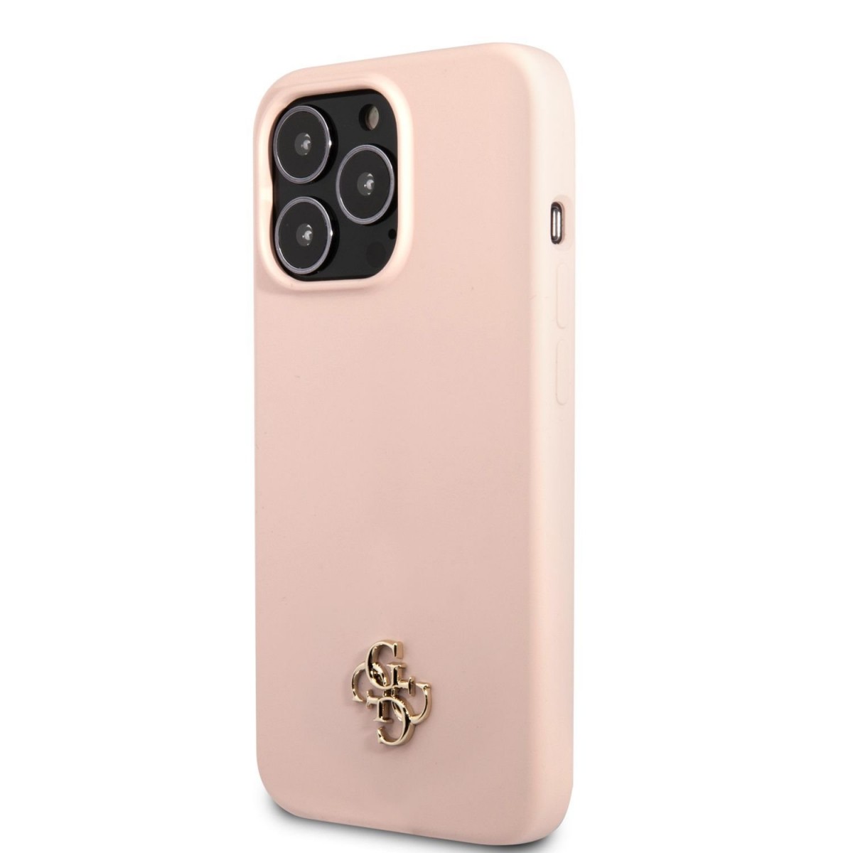 Custodia MagSafe Guess In Silicone Con Logo In Metallo Per IPhone 17 Pro Rosa 487279