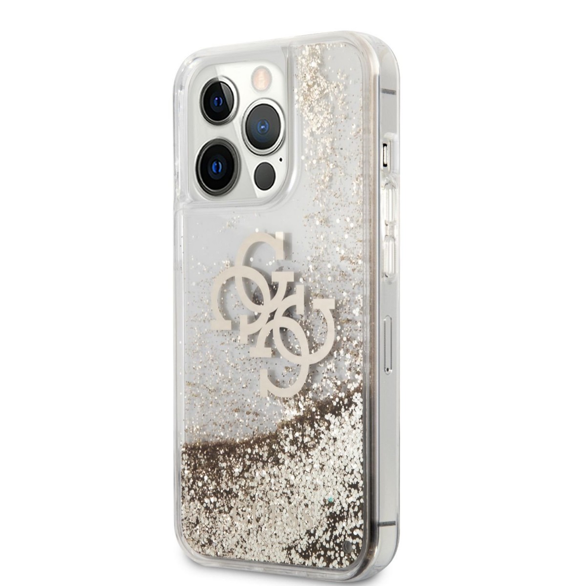 Guess GUHCP15LPSP4LGD Custodia rigida per iPhone 15 Pro 6.1 złoty/oro