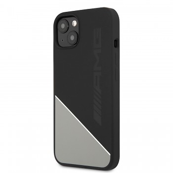 AMG Liquid Silicone Zadní Kryt pro iPhone 13 Black/Grey
