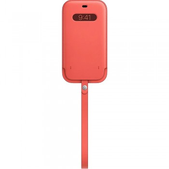 MHYF3ZM/A Apple Leather Sleeve Kryt vč. MagSafe pro iPhone 12 Pro Max Pink Citrus