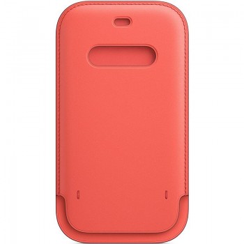 MHYA3ZM/A Apple Leather Sleeve Kryt vč. MagSafe pro iPhone 12/12 Pro Pink Citrus