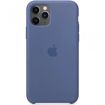 MY122ZM/A Apple Silikonový Kryt pro iPhone 11 Pro Max Linen Blue