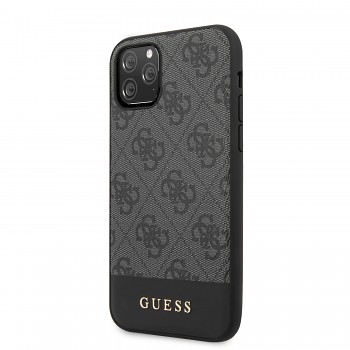 Guess 4G Stripe Zadní Kryt pro iPhone 11 Pro Grey