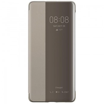 Huawei Original S-View Pouzdro Khaki pro Huawei P30 Pro