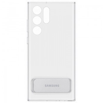 EF-JS908CTE Samsung Clear Standing Kryt pro Galaxy S22 Ultra Transparent
