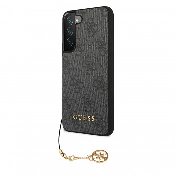 Guess 4G Charms Zadní Kryt pro Samsung Galaxy S22 Grey
