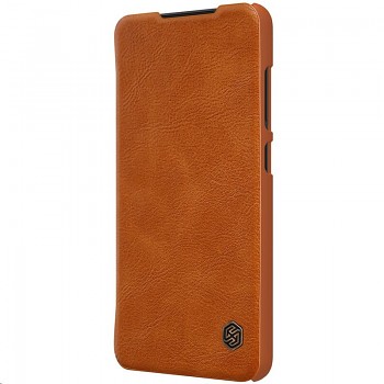 Nillkin Qin Book Pouzdro pro Samsung Galaxy S21 FE 5G Brown