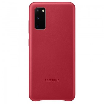 EF-VG980LRE Samsung Kožený Kryt pro Galaxy S20 Red