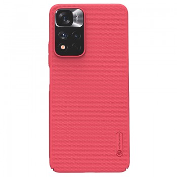 Nillkin Super Frosted Zadní Kryt pro Xiaomi Redmi Note 11T 5G/Poco M4 Pro 5G Bright Red