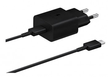 EP-T1510XBE Samsung USB-C Cestovní nabíječka 15W Black + USB-C Datový Kabel