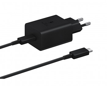 EP-T4510XBE Samsung Super Fast Charging 45W USB-C Cestovní nabíječka Black + USB-C Datový Kabel