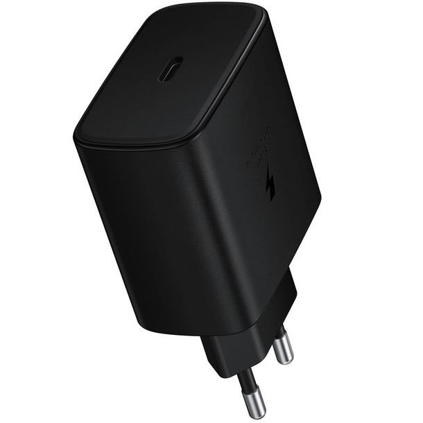 Levně EP-TA845EBE Samsung Quickcharge 45W Cestovní nabíječka Black (OOB Bulk)