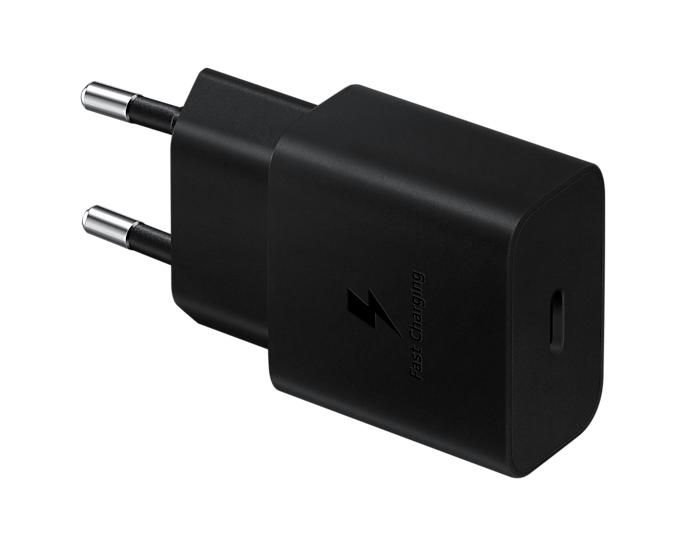 Levně EP-T1510EBE Samsung USB-C 15W Cestovní nabíječka Black (OOB Bulk)