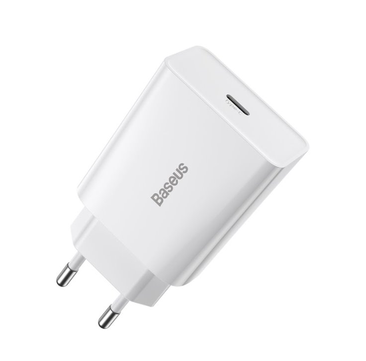 Levně Baseus CCFS-SN02 Speed Mini Nabíječka USB-C 20W White
