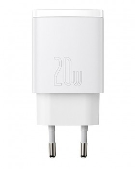 Baseus CCXJ-B02 Compact Quick Nabíječka USB/USB-C 20W White