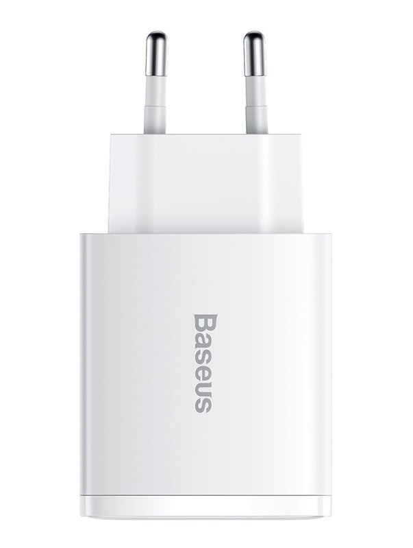 Levně Baseus CCXJ-E02 Compact Quick Nabíječka USB-C 30W White