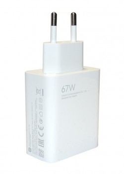 Xiaomi MDY-12-EH USB 67W Cestovní Nabíječka White (Bulk)