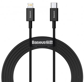 Baseus CATLYS-C01 Superior Fast Charging Datový Kabel USB-C to Lightning 20W 2m Black