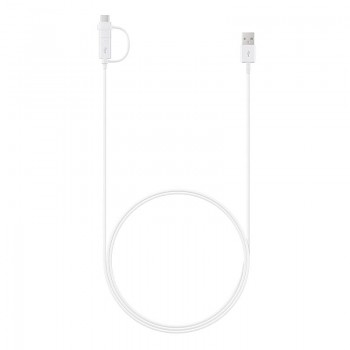 EP-DG930DWE Samsung Combo Type C/microUSB Datový Kabel White (Bulk)