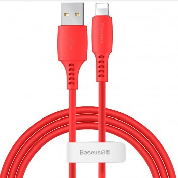 Baseus CALDC-09 Colorful Kabel USB to Lightning 2.4A 1.2m Red