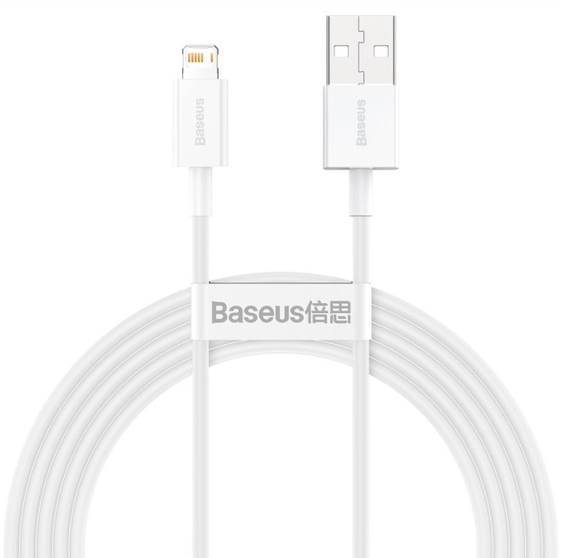 Levně Baseus CALYS-C02 Superior Fast Charging Kabel Lightning 2.4A 2m White