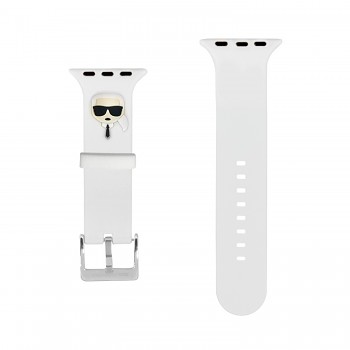 Karl Lagerfeld Karl Head Řemínek pro Apple Watch 38/40mm White