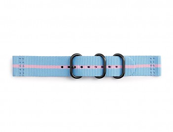 GP-R600BREECAF Samsung Gear Sport Studio Premium Nato Strap Blue/Pink