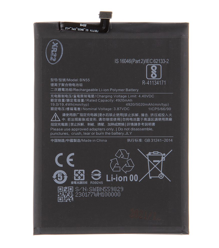 Levně BN55 Xiaomi Baterie 5020mAh (OEM)