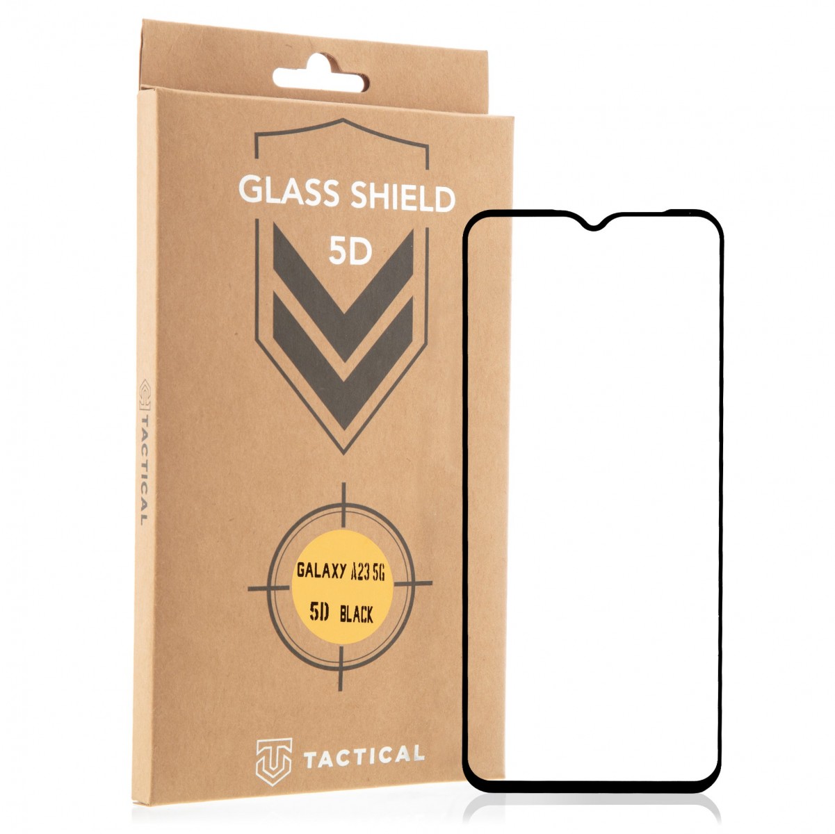 Levně Tactical Glass Shield 5D sklo pro Samsung Galaxy A23 5G Black