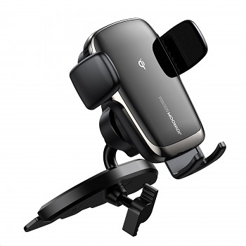 Joyroom JR-ZS248 Držák Telefonu do Auta s Bezdrátovým nabíjením (Do CD) Black