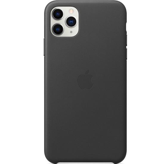 MX0E2ZM/A Apple Kožený Kryt pro iPhone 11 Pro Max Black