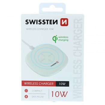 Swissten wireless nabíječka 10w bílá