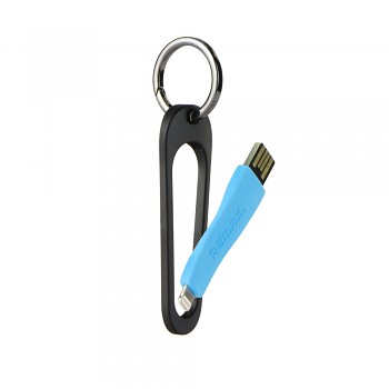 Remax rings datový kabel + klíčenka  rc-024 apple iphone modrý