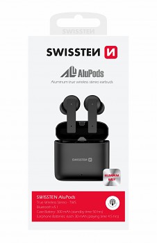Bluetooth tws sluchátka swissten alupods