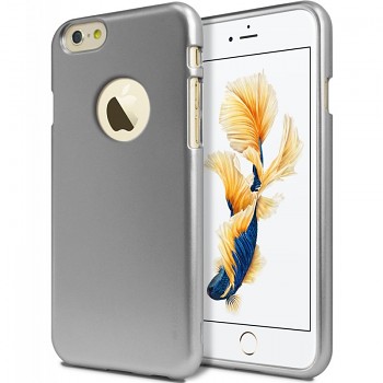 Pouzdro mercury ijelly metal apple iphone x šedé