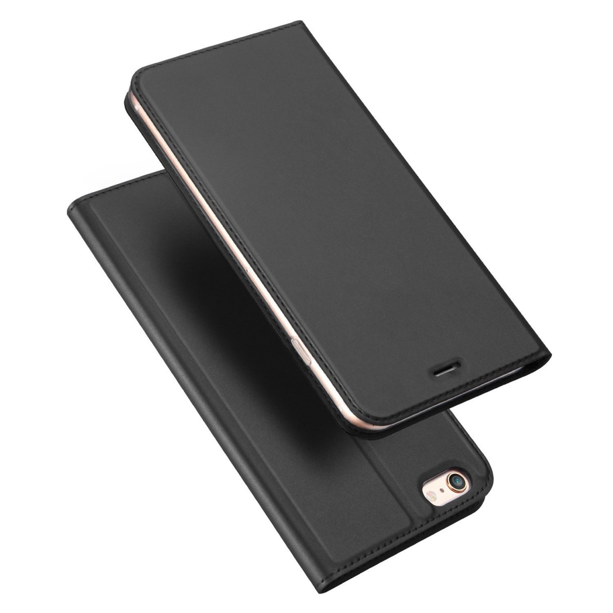 Levně Knížkové pouzdro Dux Ducis Skin pro Xiaomi Mi6 tmavě šedé