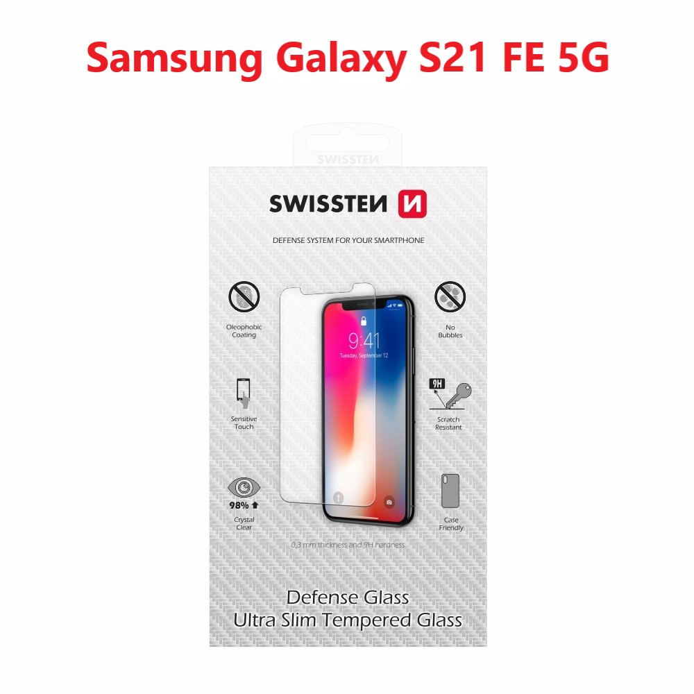 Levně Tvrzené sklo Swissten samsung g990 galaxy s21 fe 5g