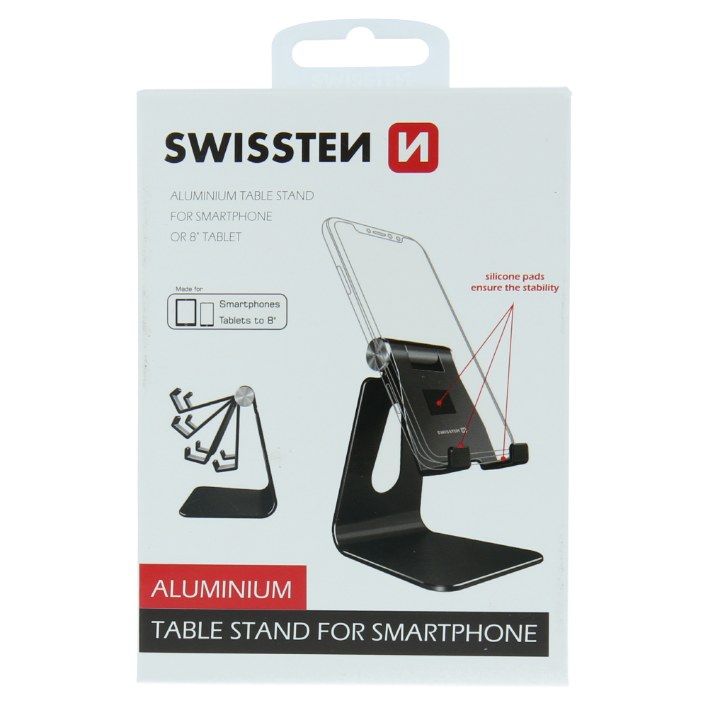 Levně Swissten hliníkový stojánek na telefon