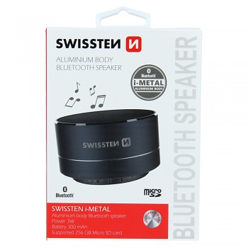 Bluetooth reproduktor swissten i-metal černý