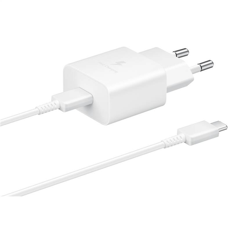 Levně EP-T1510EWE + EP-DA705BWE Samsung Type C/Type-C Datový Kabel White (OOB Bulk)