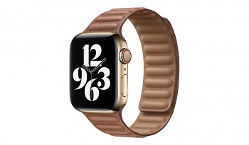 MY972AM/A Apple Watch 40mm Leather Band Saddle Brown (Large)