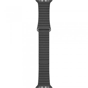 MXAA2AM/A Apple Watch 44mm Leather Loop Band Black (Medium)