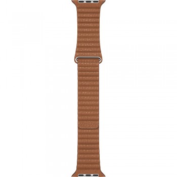 MXAF2AM/A Apple Watch 44mm Leather Loop Band Saddle Brown (Medium)