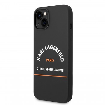 Karl Lagerfeld Rue St Gullaume Zadní Kryt pro iPhone 14 Plus Black