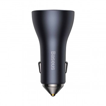 Baseus CGJP010013 Golden Contactor Nabíječka do Auta Triple Quick Charger USB/USB-C/USB-C 65W Dark Grey