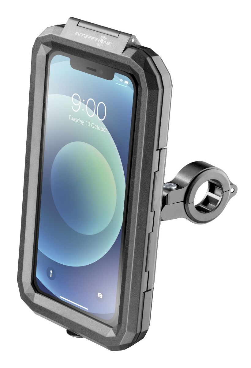 Levně Univerzální voděodolné pouzdro na mobilní telefony Interphone Armor, úchyt na řídítka, max. 5,8", černé