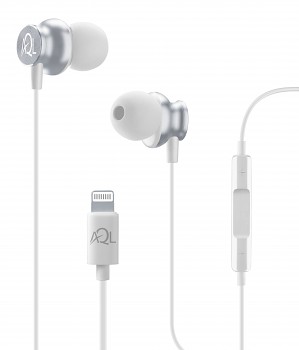 Sluchátka Cellularline WHIRL s Lightning konektorem, MFI certifikace, AQL, bílá