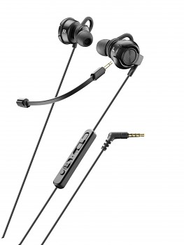 In-ear Sluchátka Cellularline Distinct s přídavným mikrofonem, černá