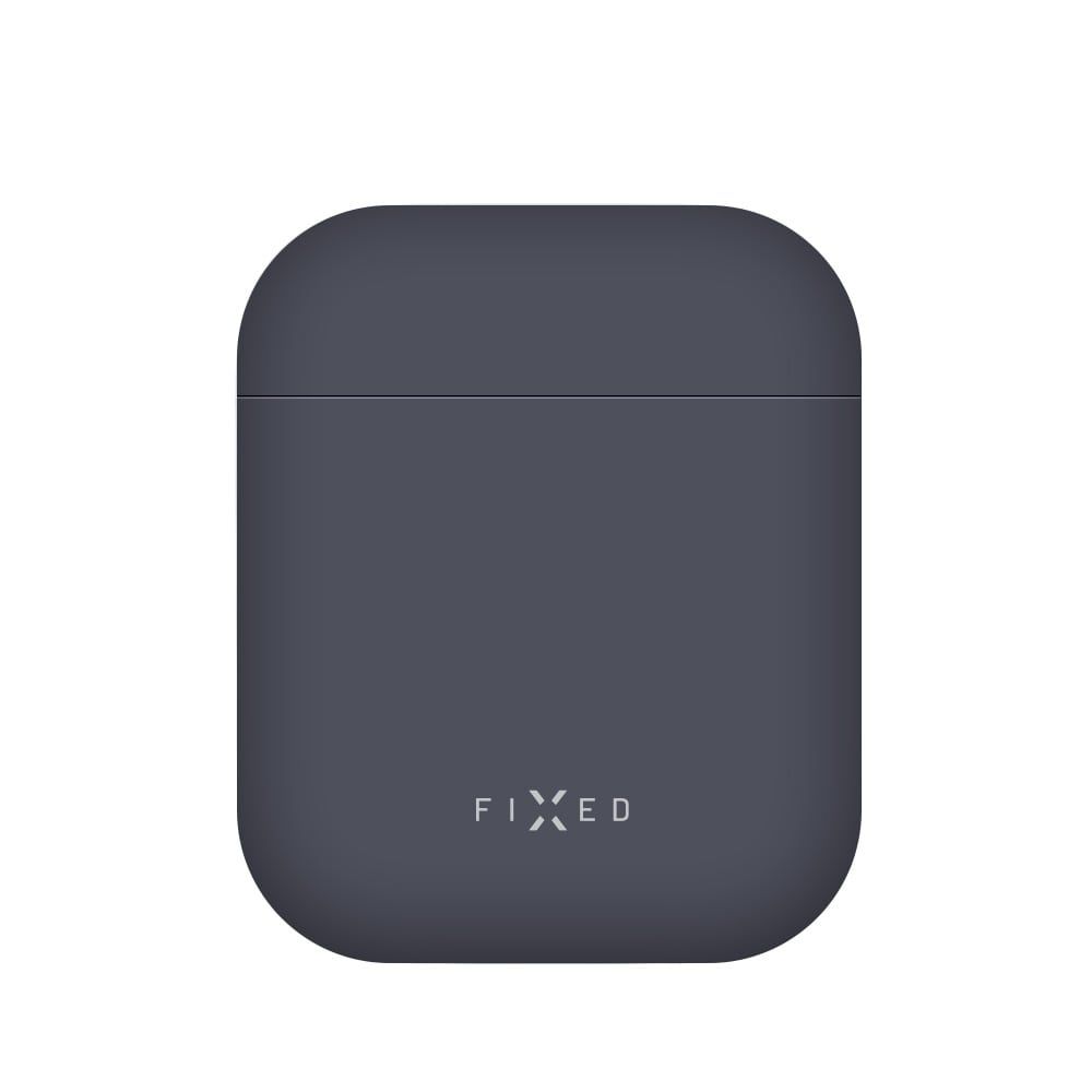 Levně Ultratenké silikonové pouzdro FIXED Silky pro Apple Airpods, modré