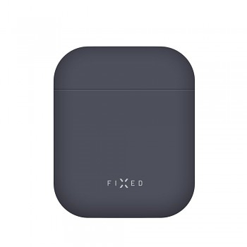 Ultratenké silikonové pouzdro FIXED Silky pro Apple Airpods, modré